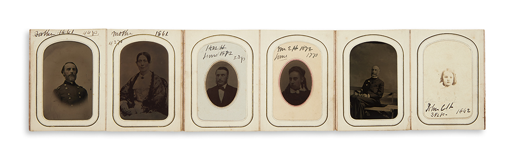 (HAMILTON, ALEXANDER.) Family photograph album of the founders grandson and descendants.